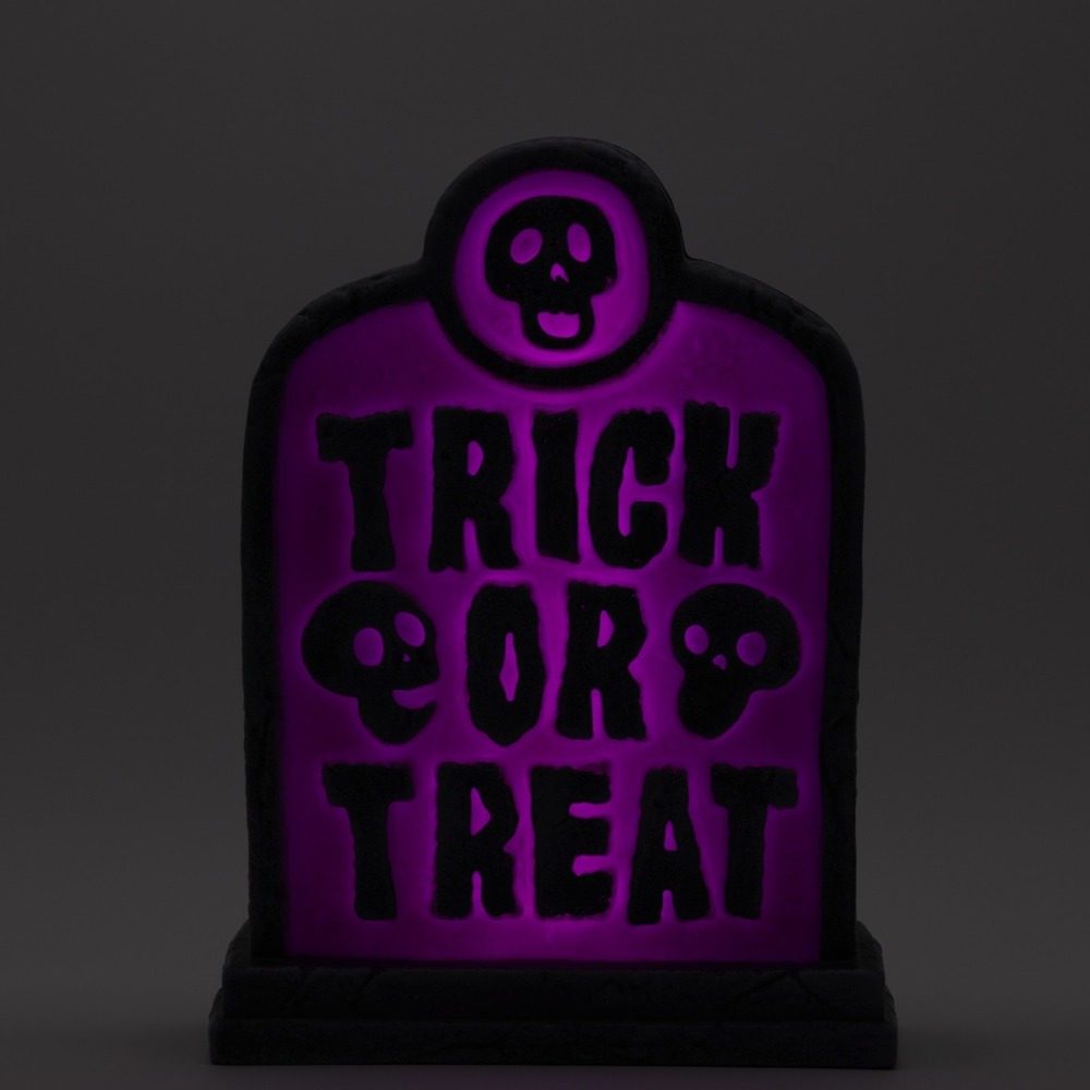 Hyde and EEK‎ 12" Lit Trick or Treat Blow Mold Halloween Decorative Prop Purple - Picture 7 of 9